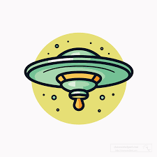 Space Clipart Ufo Icon Style Clip Art