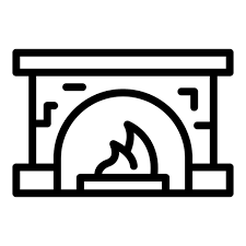 Stove Furnace Icon Outline Vector Gas