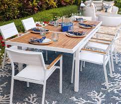 Cori Modern Patio Dining Table White