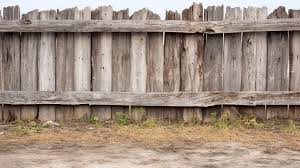 Weathered Grey Wooden Fence Made