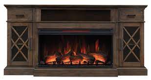 Hamilton Prairie Brown 70 Fireplace Tv