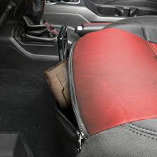Neoprene Seat Cover Set Black Red