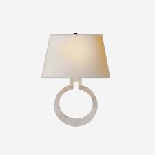 Ring Form Wall Light In Alabaster