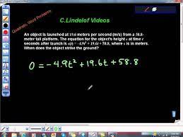 Quadratic Equation Word Problem