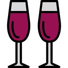 Wine Glasses Xnimrodx Lineal Color Icon