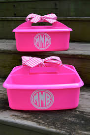 Personalized Hot Pink Shower Caddy With