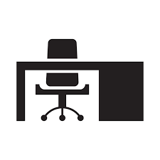 Office Chair And Desk Icon Png 16314387 Png