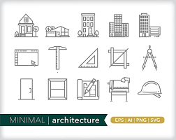 Architecture Icons Building Icons Svg