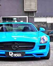 Blue Mercedes Benz Cars Paint By