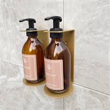 Wall Mount Soap Dispenser Gold Double