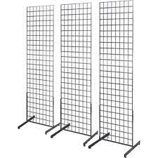 Black Gridwall Pegboard Panel Tower