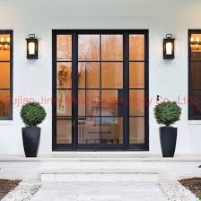 French Iron Door Entry Single Doors