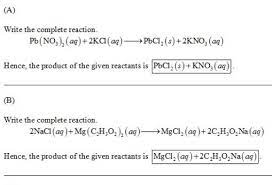 A Chemical Equation Enter No Reaction