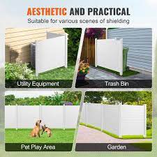 Vevor Outdoor Privacy Screens 50 W X 50 H Air Conditioner Fence Pool Equipment Enclosure Horizontal Vinyl Privacy Fence P