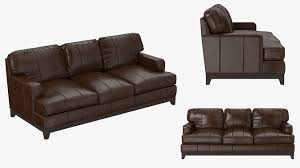 Ethan Allen Arcata Leather Sofa 3d