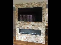 Diy Stone Wall For Recessed Electric