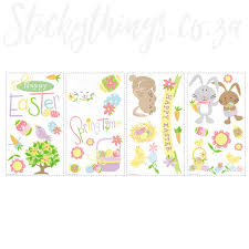 Happy Bunnies Wall Decals Spring Time