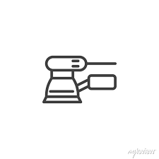 Orbital Sander Line Icon Linear Style