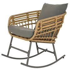River Wicker Rocking Chair Natural