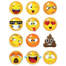 Trinx 12 Emoji Faces Wall Decal Sticker