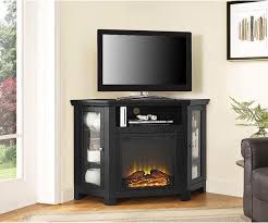 48 Corner Fireplace Tv Stand Black