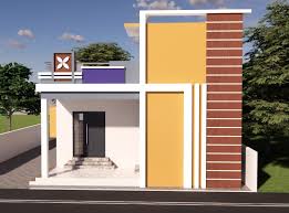 Village Single Floor Home Front Design
