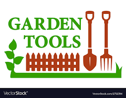 Landscaping Icon With Garden Tools