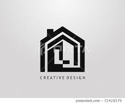 L Letter Logo Minimalist House Shape