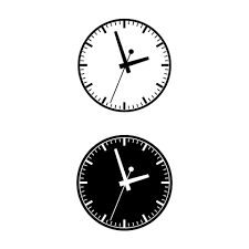Clock Face Icon Vector Set Wall Clock