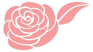Stylized Rose Icon Pink Flower