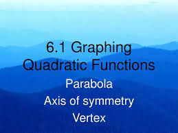 Ppt 6 1 Graphing Quadratic Functions