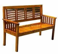Teak Wood Wooden Waiting Bench With