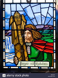 Stained Glass Window In Akureyri