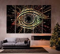 Eye Icon Arrow Burst Poster Print