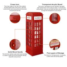 Phone Booth Shaped Retro Kid S Bookcase