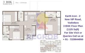 3 Bhk Flats For In Earth Icon 2