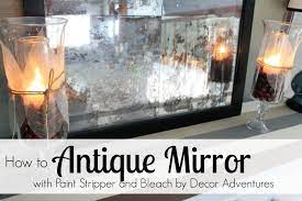 Antique Mirror Using Paint Stripper