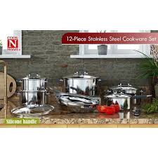 Stainless Steel Cookware Set In Gray