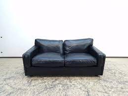 Black Leather Socrates Sofa From
