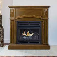 Pleasant Hearth Compact Vent Free Fireplace 20 000 Btu 36inch Propane Heritage