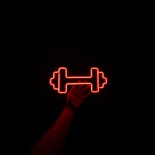 Dumbbell Neon Sign Led For Gym Lover