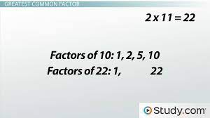 Greatest Common Factor Gcf Examples