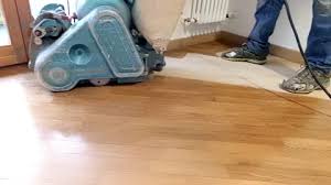 Sanding Wood Floor Stock Footage
