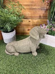 Stone Garden Sausage Dog Dachshund