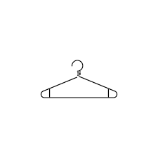 Clothes Hanger Hanger Icon Vector
