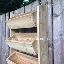 4 Tier Wall Mounted Wooden Planter