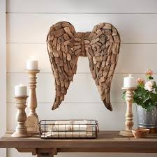Storied Home Driftwood Angel Wings Wall