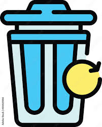 Trash Bin Recovery Icon Outline Trash