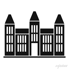 City Hall Building Icon Simple Style