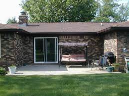 Frame Roof Over U Shaped Open Patio